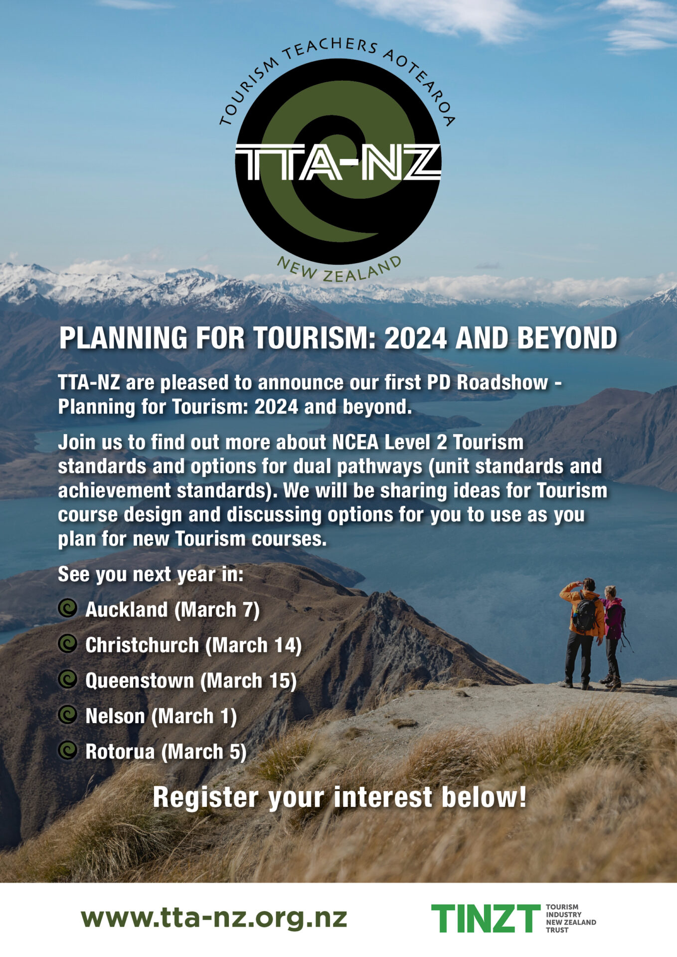 Planning for Tourism: 2024 and beyond!